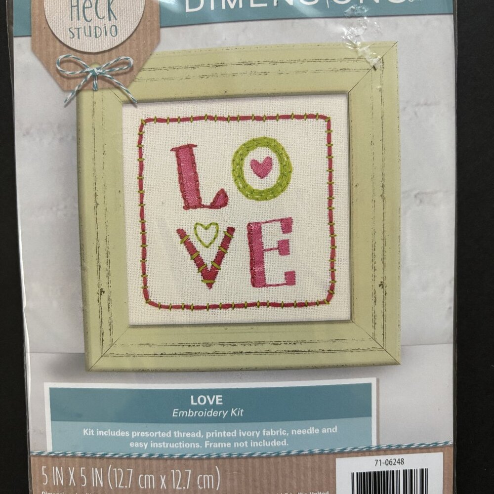 LOVE Embroidery Kit Cathy Heck Studio
